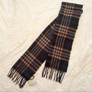 NWT Plaid Scarf - Irish Merino Wool